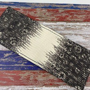 Mens Faux Leather Bifold Wallet Hidden Pocket OOAK